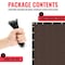Sealtech Ultra Heavy Duty 200 GSM Privacy Fence Brown5X50 NonRecycled Polyethylene Cable Zip Ties ST-202-5X50 - alternate 4